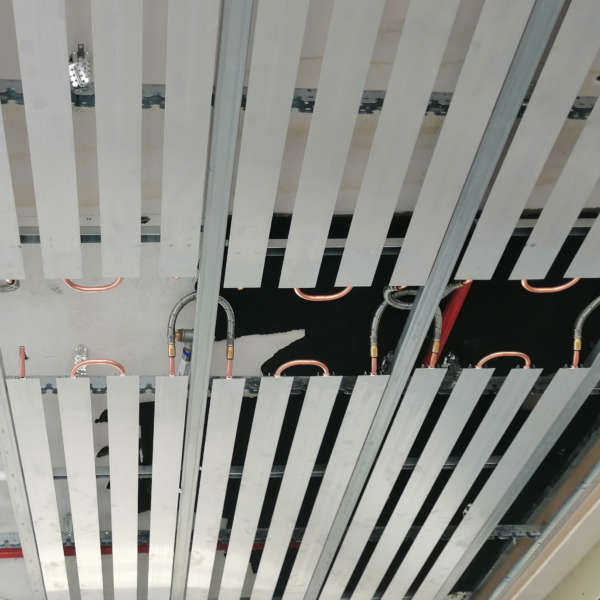 installazione attivazioni per soffitti radianti tipo Plaforad GK